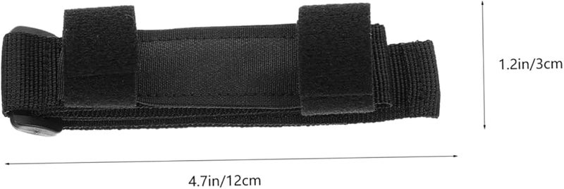 حامل ملعقة وشوكة قابل للتعديل، مساعد قبضة غير زلة للمرضى المسنين، متين باللون الأسود - Image 2